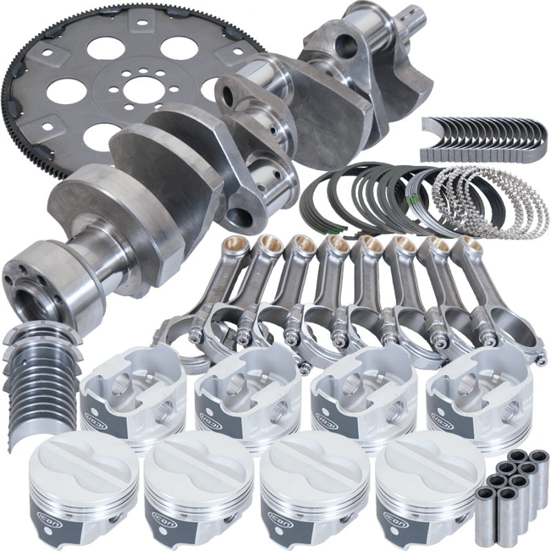 Eagle — Eagle Chevy 350 1Pc 3.750in Crank 5.700in I-Beam Rods -10cc 4.030in Pistons Balanced Assembly
Bal Str & Strip Assy