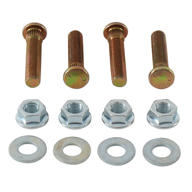 QuadBoss — Wheel Stud & Nut Kit, Front/Rear, Black