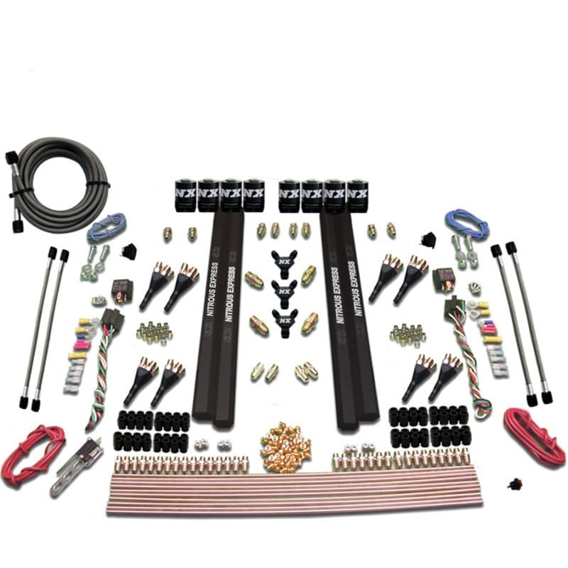 Nitrous Express — Nitrous Express SX2 Dual Stage 8 Solenoid /Gasoline Nitrous Kit (200-1200HP) w/o Bottle
Injection System Kit
N2OSys