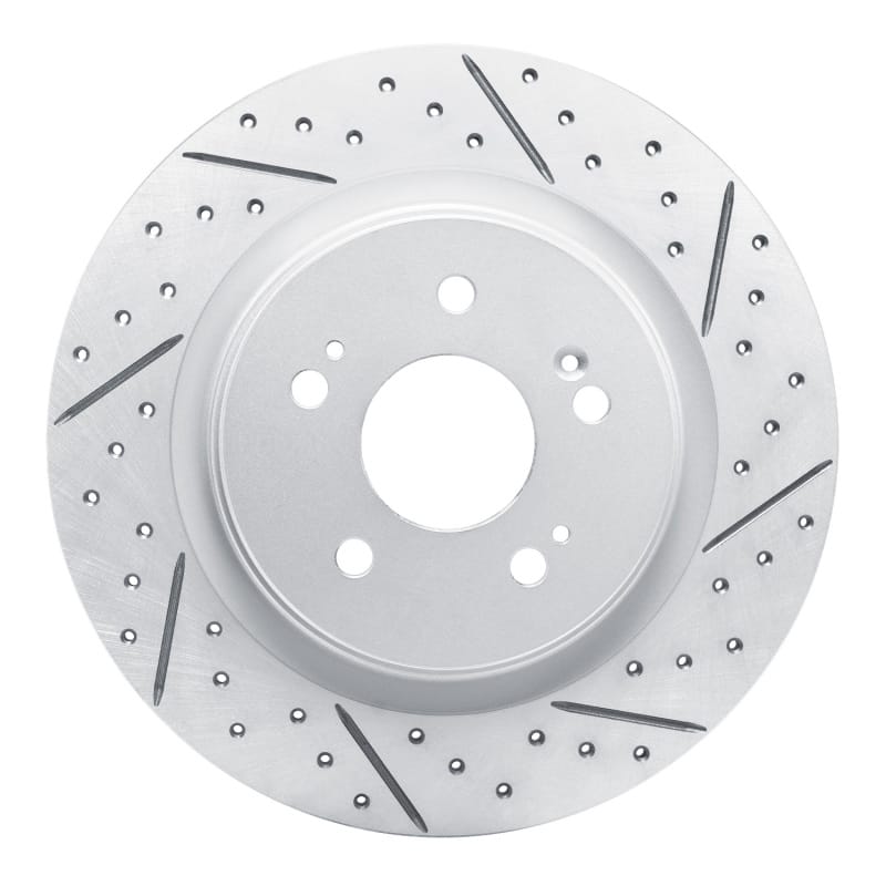 R1 Concepts — R1 18-26 Honda Odyssey Rear Right Drilled & Slotted Geo-Carbon Rotor