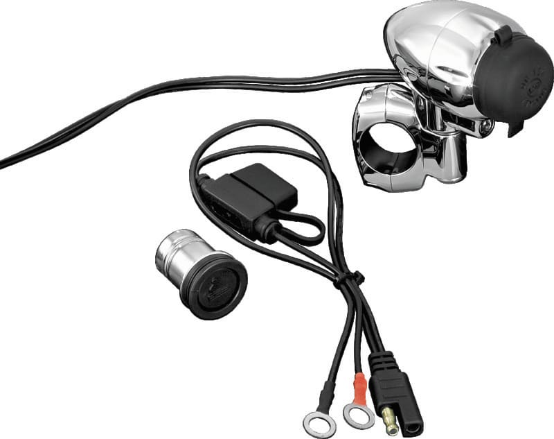 Kuryakyn — Kuryakyn Electrical Power Point With 1in Bar Mount Chrome