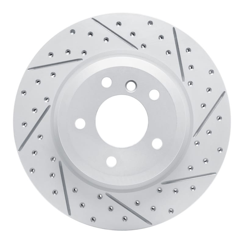 R1 Concepts — R1 11-16 BMW Z4 Rear Right Drilled & Slotted Geo-Carbon Rotor