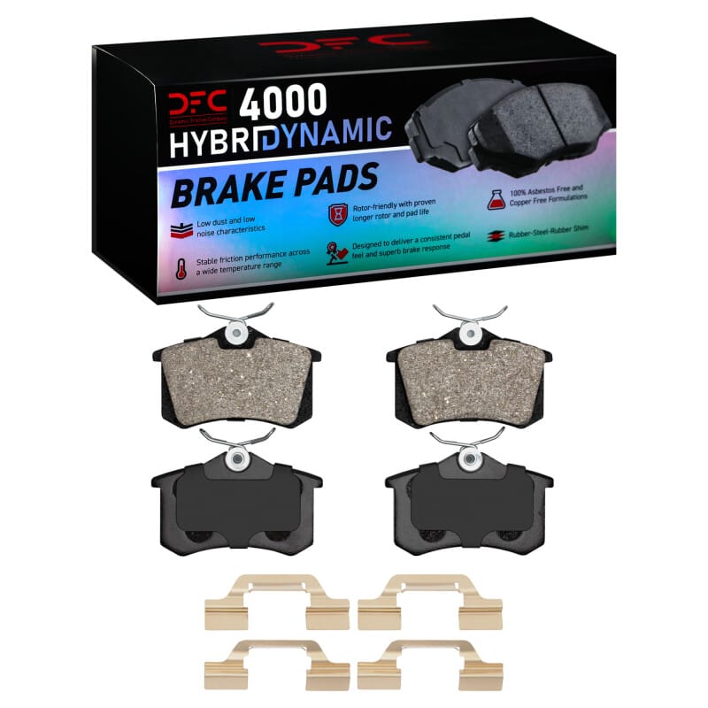 DFC — DFC 03-06 Volkswagen Jetta Sedan/Golf R/Golf Rear 4000 HybriDynamic Brake Pads and Hardware Kit
DFC Brake Pad Set