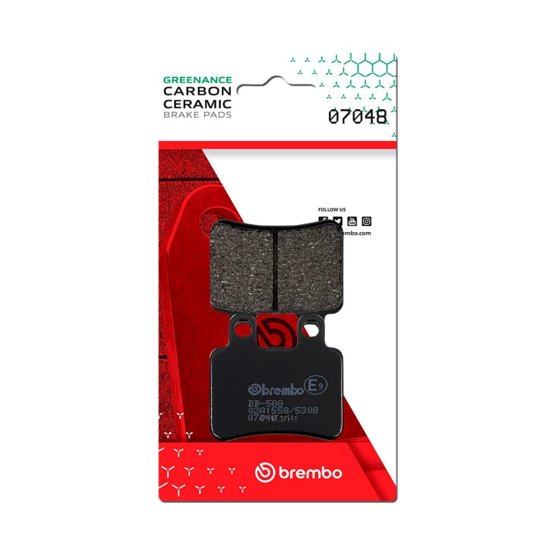 Brembo OE Powersports — Brembo OE Peugeot Satelis/Sherco Se/Yamaha Dt/Yamaha Xt Carbon Ceramic Brake Pad - Front
