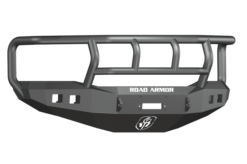 Road Armor — Road Armor 06-09 Dodge 2500 Stealth Front Winch Bumper w/Titan II Guard - Tex Blk