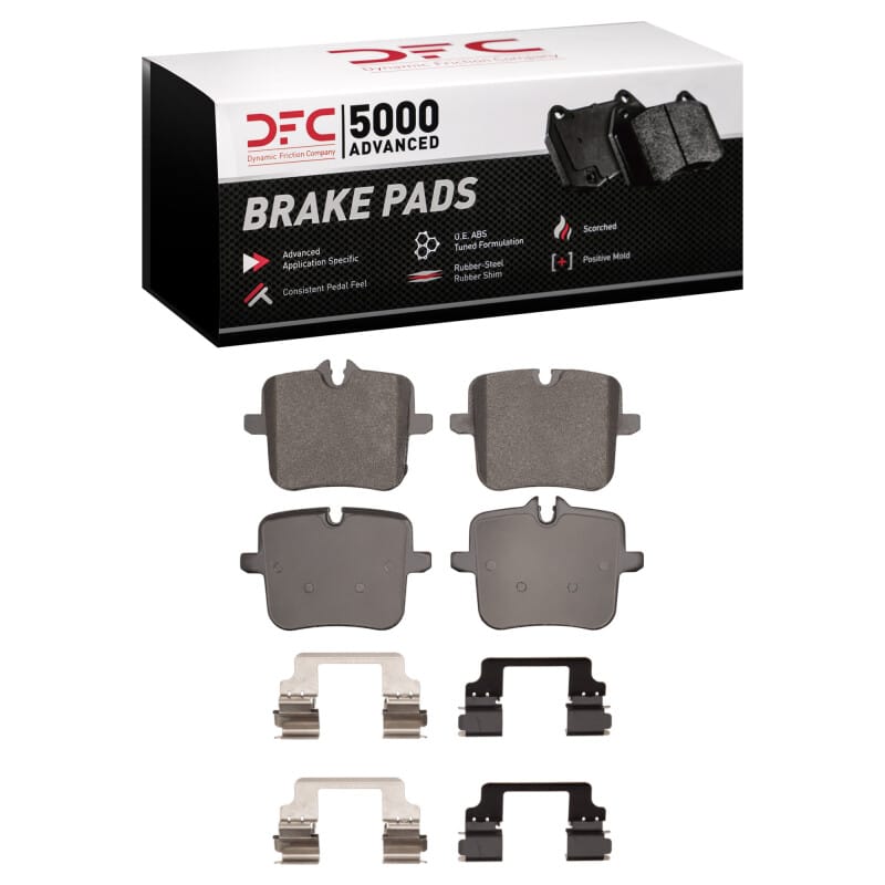 DFC — DFC 17-25 BMW M850i xDrive Rear 5000 Advanced Low Metallic Brake Pads and Hardware Kit
DFC Brake Pad Set