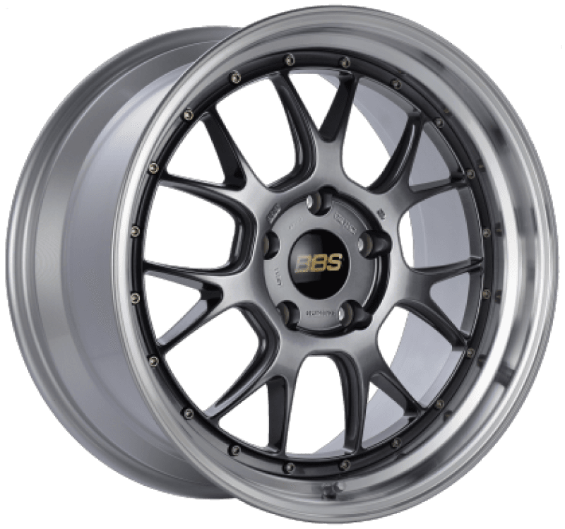 BBS — BBS LM-R 19x8.5 5x114.3 ET43 Diamond Black Center Diamond Cut Lip Wheel - 82mm PFS Required