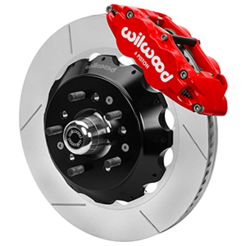 Wilwood — Wilwood Forged 6 Piston Red Superlite Caliper, SRP 72 Vane Vented Spec37 Slotted Rotor - 14.00x1.25
