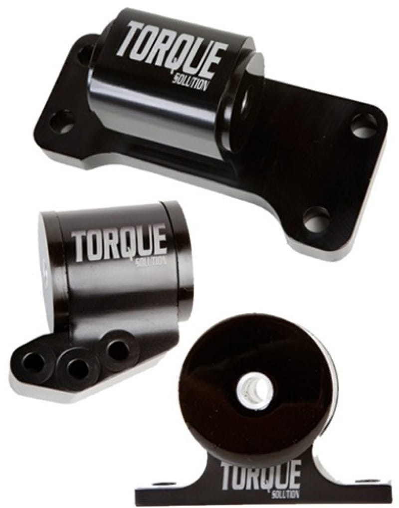 Torque Solution — Torque Solution Billet Aluminum 3 piece Engine Mount Kit: Mitsubishi Evolution VII-IX 2001-2006