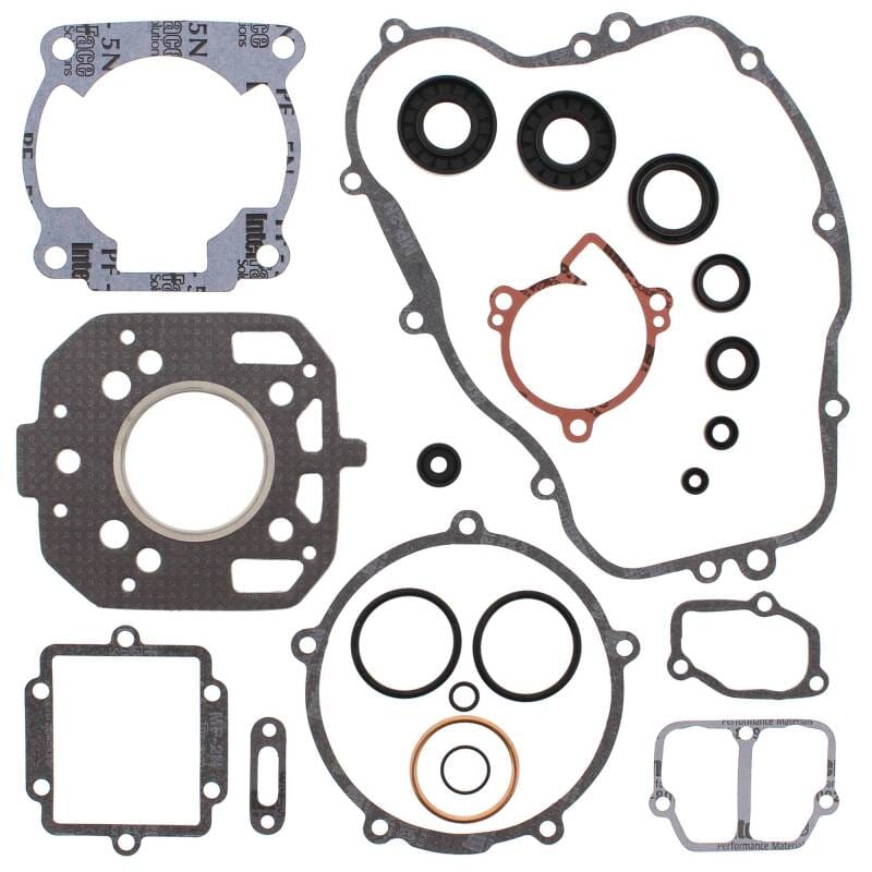 Vertex Pistons — Vertex Gaskets 1987 Kawasaki KX125 Complete Gasket Kit w/ Oil Seals