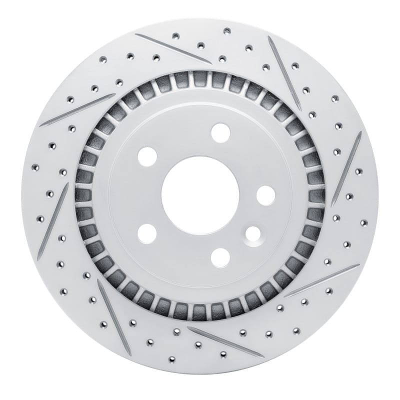 R1 Concepts — R1 10-17 Volvo Xc60 Rear Right Drilled & Slotted Geo-Carbon Rotor