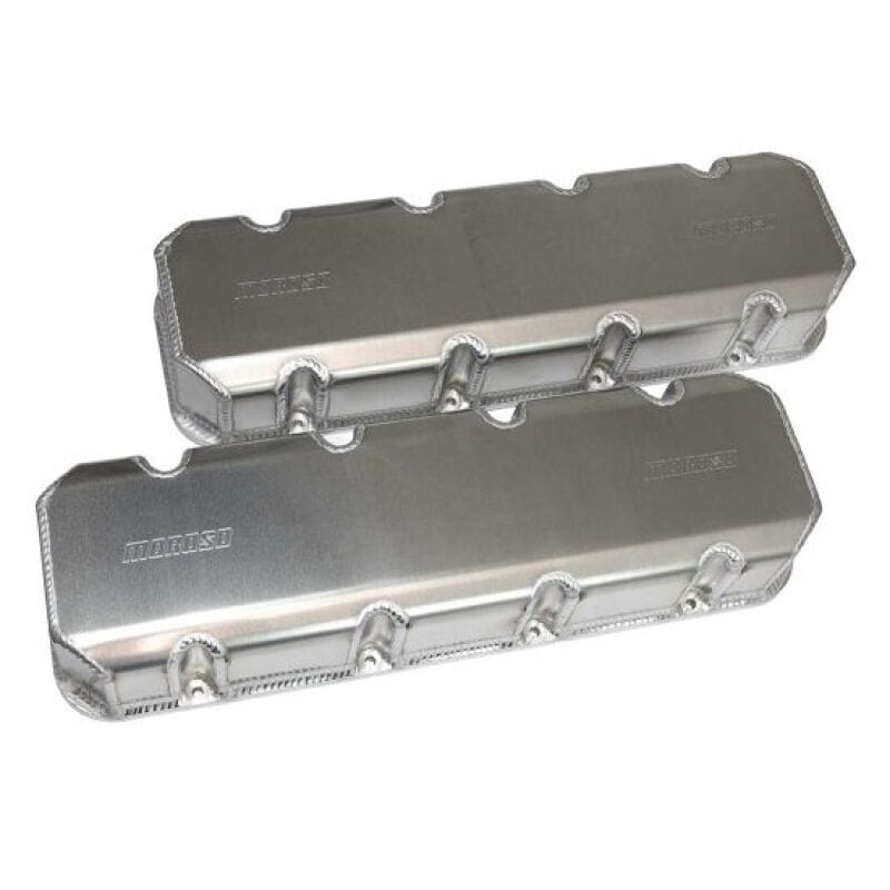 Moroso — Moroso Chevrolet Small Block Pro-Filer Airstrike 12 Deg Cylinder Head Valve Cover - Fab Aluminum