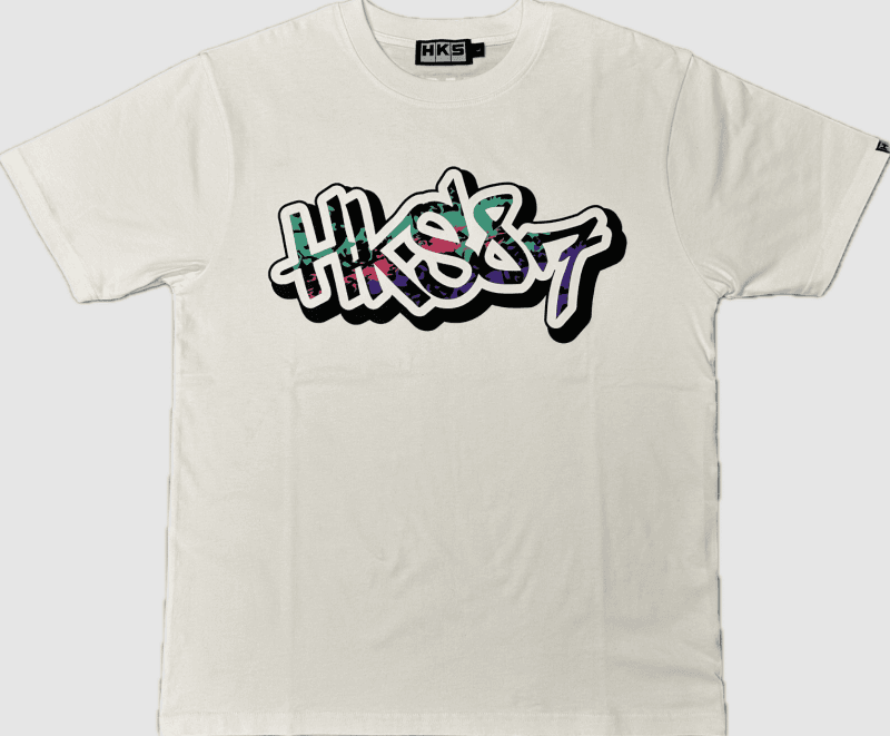 HKS — HKS T-SHIRT 87PAINT WHITE L