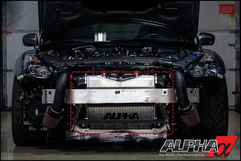 AMS — AMS Performance 2009+ Nissan R35 GTR Alpha Race Front Mount Intercooler Kit w/Logo
R35 Intercooler