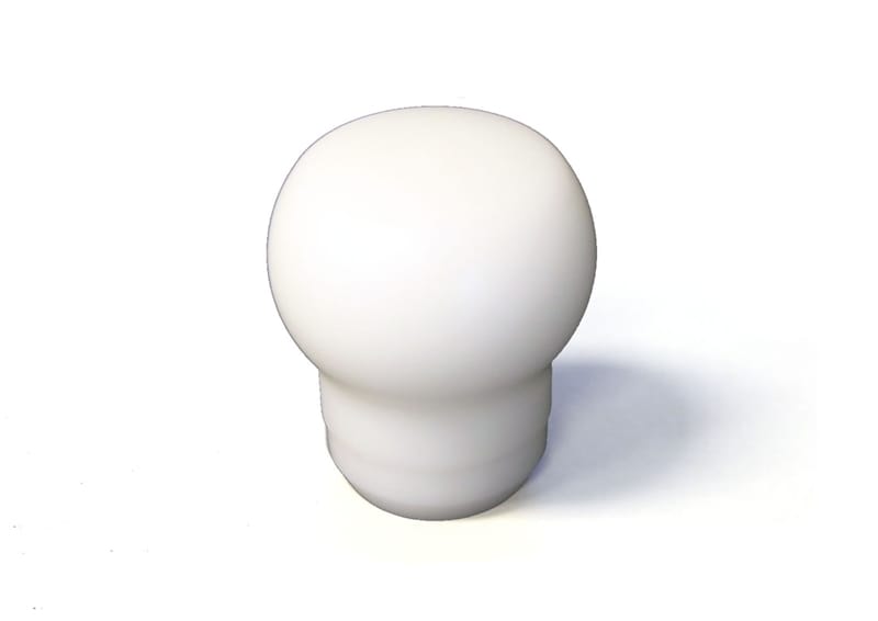 Torque Solution — Torque Solution Fat Head Delrin Shift Knob (White): Universal 10x1.5
