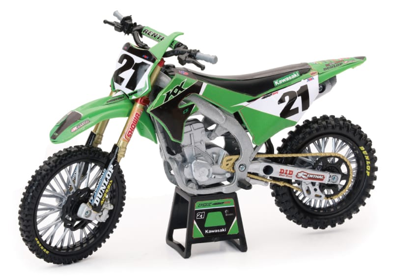New Ray Toys — New Ray Toys Kawasaki KX450F Factory Team (Jason Anderson)/ Scale - 1:12