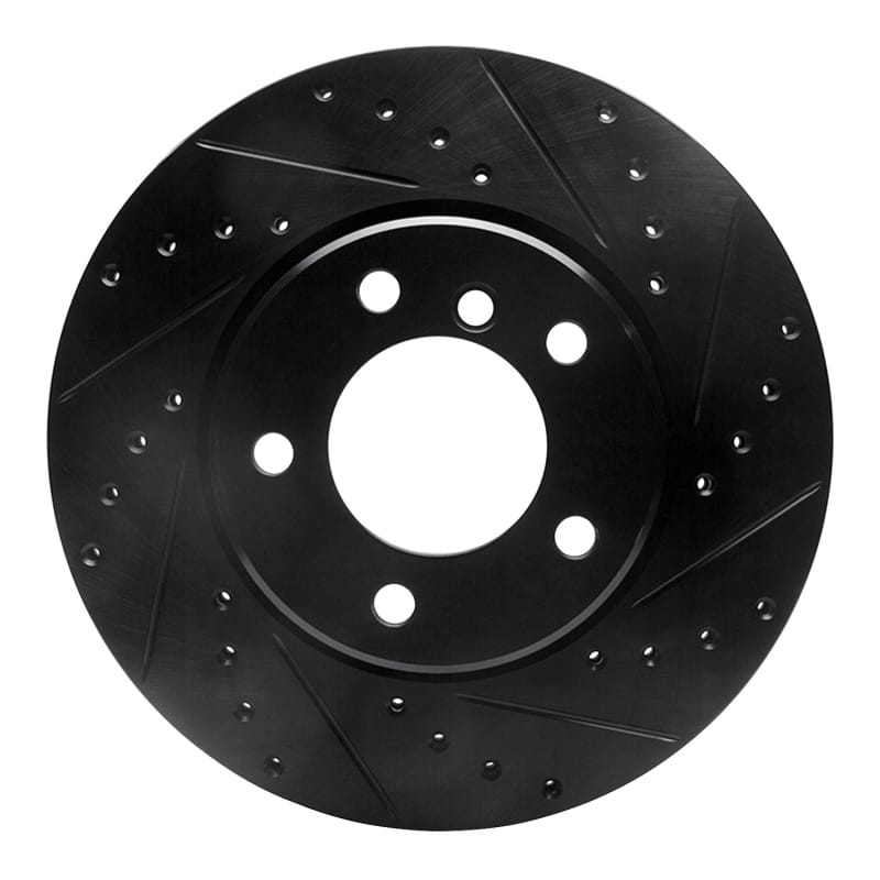 R1 Concepts — R1 04-10 BMW 525i (Mexico) Front Right Drilled & Slotted Black Brake Rotor
R1 Brake Rotor Drill