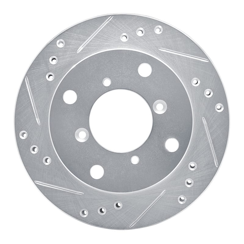R1 Concepts — R1 89-01 Chevrolet Metro Front Left Drilled & Slotted Silver Brake Rotor
R1 Brake Rotor Drill