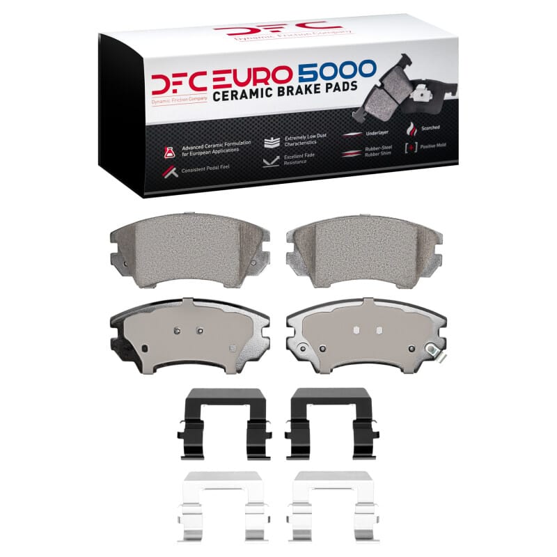 DFC — DFC 10-17 Chevrolet Camaro Front Euro 5000 Ceramic Brake Pads and Hardware Kit
DFC EURO Pads + HW