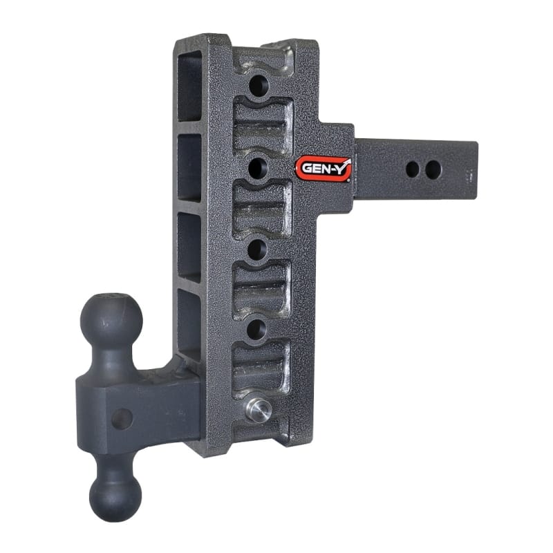 GEN-Y Hitch — Gen-Y Mega Duty 2.5in Shank 9in Offset Drop 3.5K TW 32K Hitch w/GH-0161 Dual-Ball
Drop Hitch