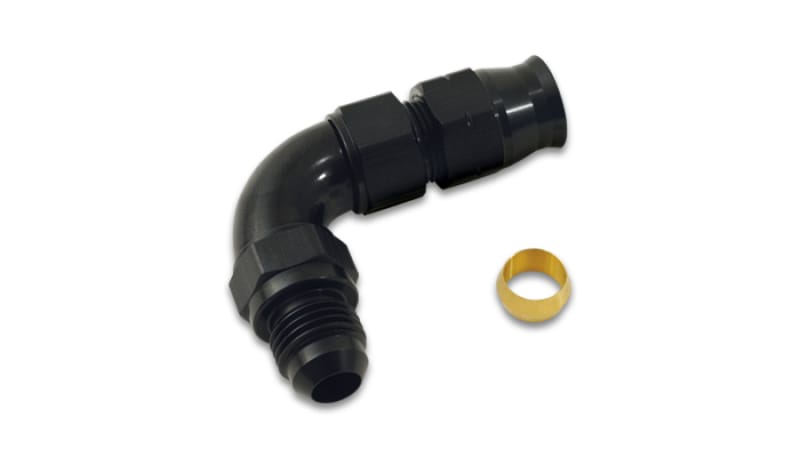 Vibrant — Vibrant 90 Degree 1/2in Tube to Male -8AN Flare Adapter w/ Olive Inserts
-8ANML-1/2"Tube90Deg