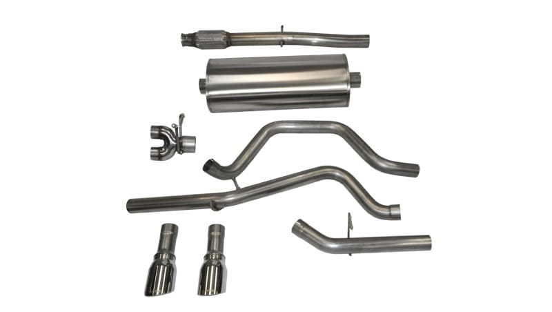 CORSA Performance — Corsa 14-19 GMC Sierra/Chevy Silv 1500 Crew Cab/Short Bed 5.3L V8 Polished Dual Rear CB Exhaust
Exhaust