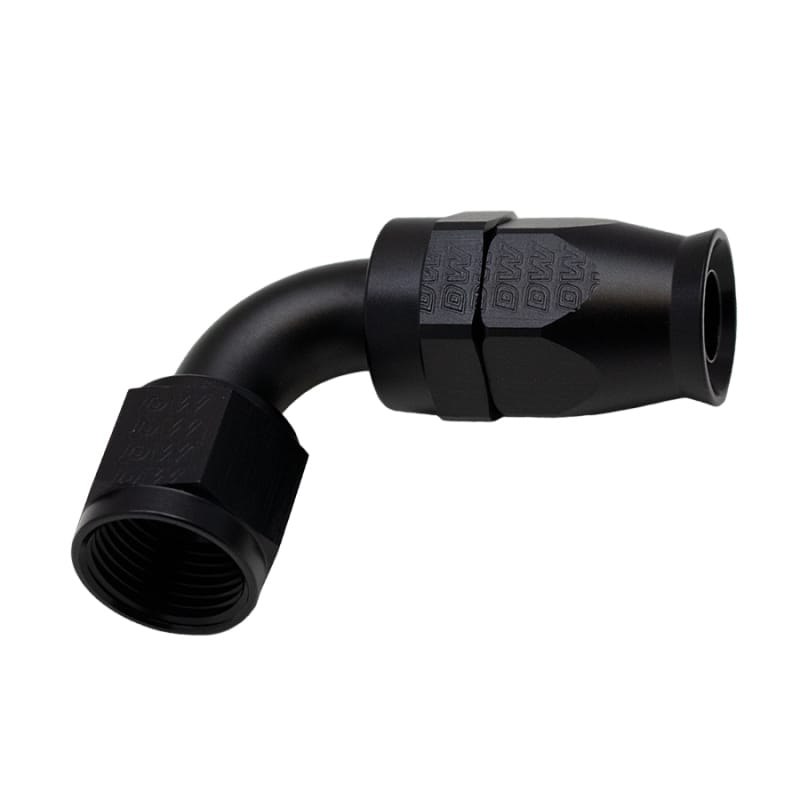 DeatschWerks — DeatschWerks 10AN Female Swivel 90-Degree Hose End PTFE (Incl Olive Insert) - Anodized Matte Black
Lines & Fittings