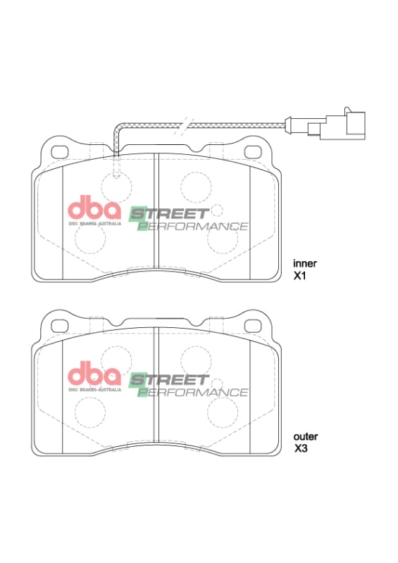 DBA — DBA 14-16 Maserati Ghibli (w/345mm Front Rotor) SP Performance Front Brake Pads
Brake Pad