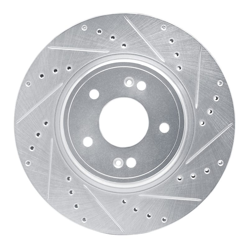 R1 Concepts — R1 18-23 Genesis G70 Front Right Drilled & Slotted Silver Brake Rotor
R1 Brake Rotor Drill