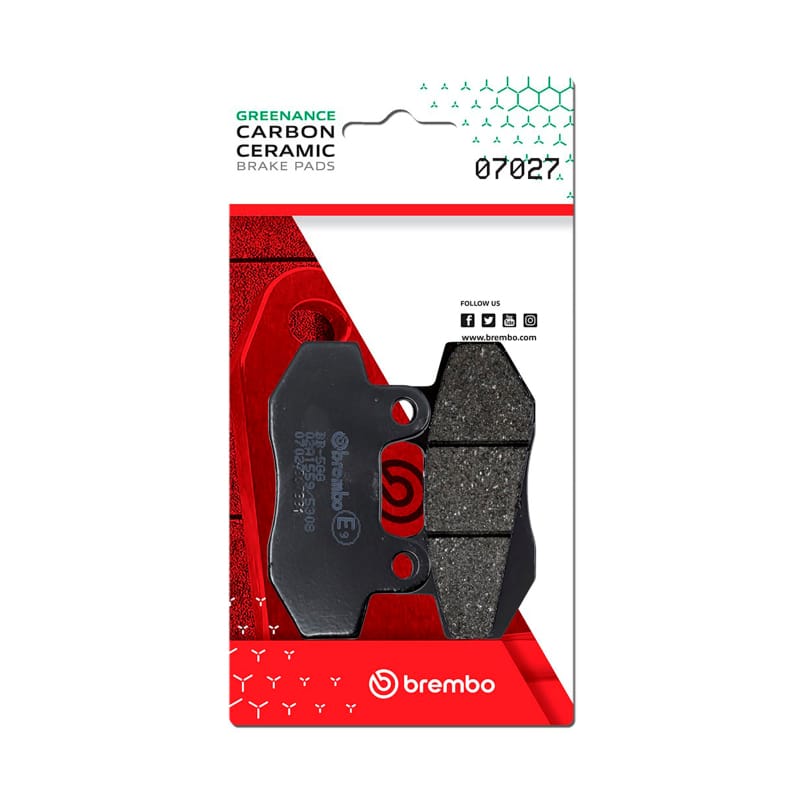 Brembo OE Powersports — Brembo OE Honda CMX/Honda Mbx/Honda Nsr/Honda Ml/Hyosung Boomer Carbon Ceramic Brake Pad - Front