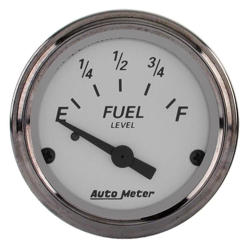 AutoMeter — GAUGE, FUEL LEVEL, 2 1/16" , 73OE TO 10OF, ELEC, AMERICAN PLATINUM