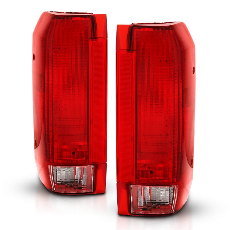 ANZO — ANZO 1992-1996 Ford Bronco Taillight Red/Clear Lens (OE Replacement)