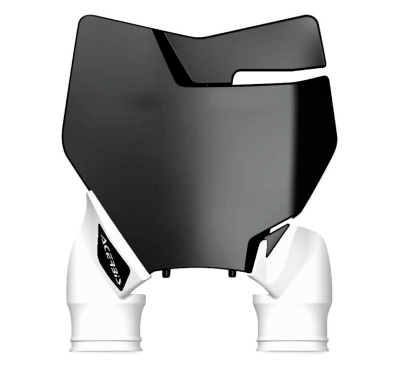 Acerbis — Acerbis 16-18 KTM SX125/150/SX-F/XC-F/ 17-18 SX250/XC Raptor Front Number Plate - Black/White