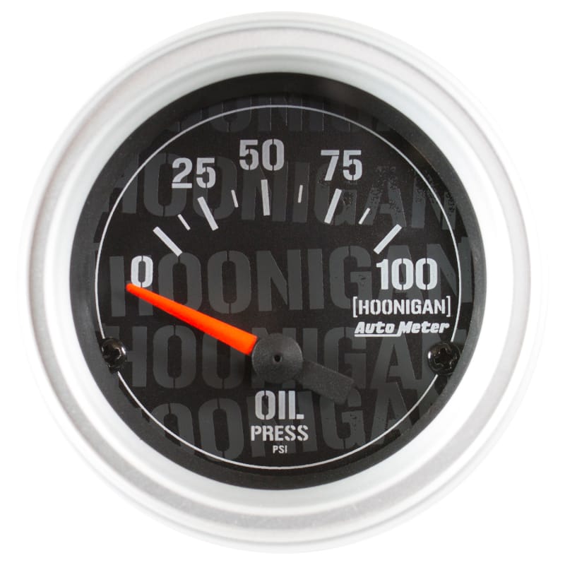 AutoMeter — Autometer Hoonigan 52mm 100psi Full Electronic Oil Pressure Gauge
2" OIL PRESS, 0-100