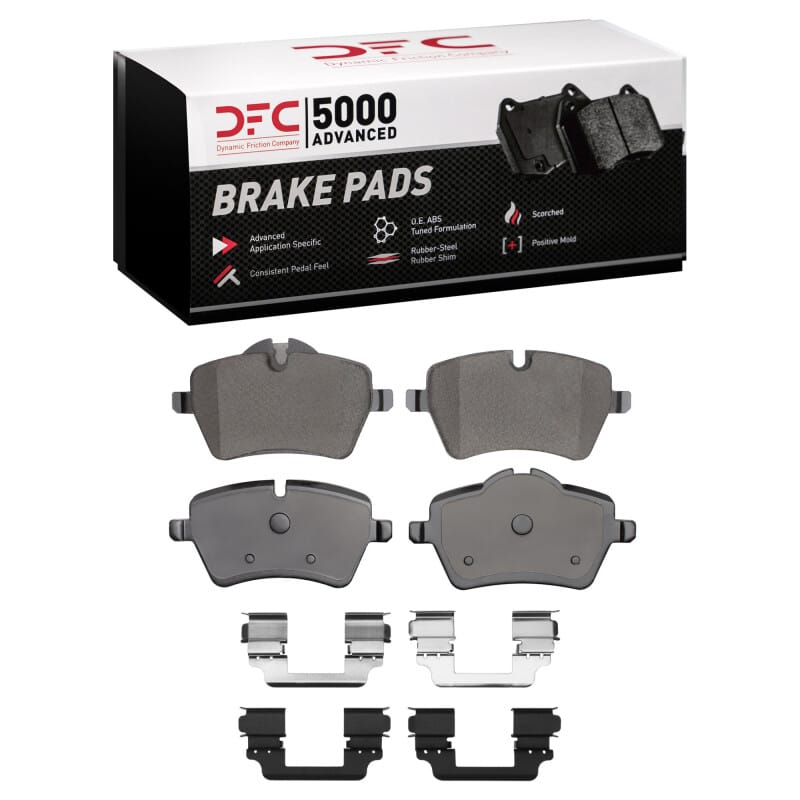 DFC — DFC 11-16 Mini Cooper Paceman Front 5000 Advanced Low Metallic Brake Pads and Hardware Kit
DFC Brake Pad Set