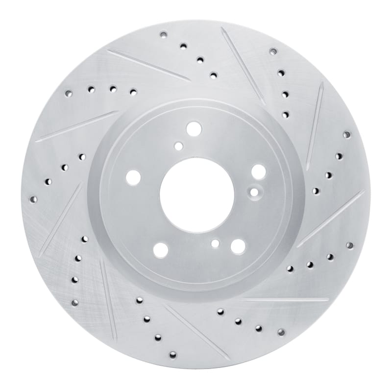 R1 Concepts — R1 2013-2025 Acura ILX Front Right Drilled & Slotted Silver Brake Rotor
R1 Brake Rotor Drill