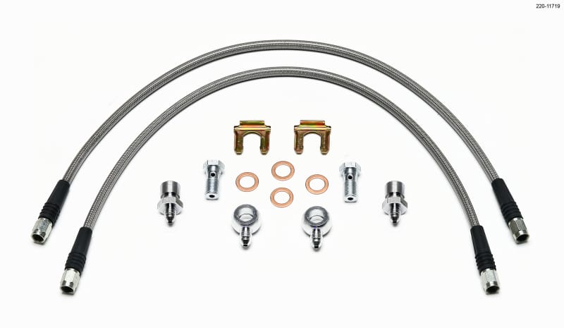 Wilwood — Wilwood Flexline Kit D52 Caliper 22in w/ Banjo 7/16-20
FLEXLINE KIT