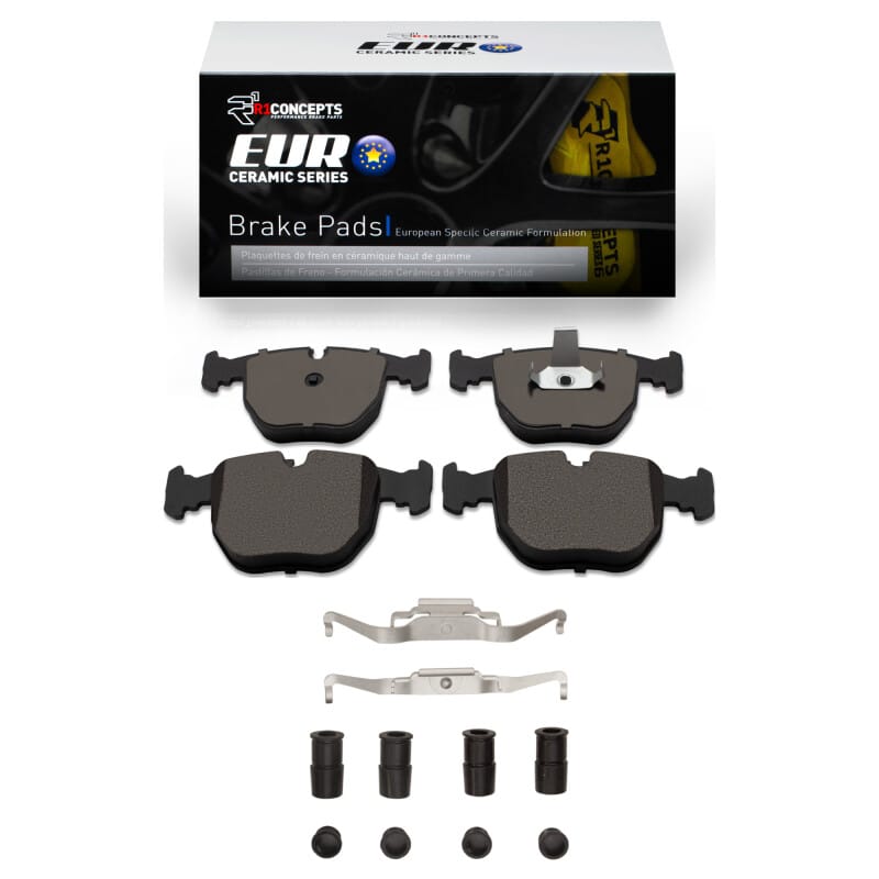 R1 Concepts — R1 00-03 BMW 540I Front Euro Ceramic Pads & Hardware Kit
R1 Euro Ceramic Pads