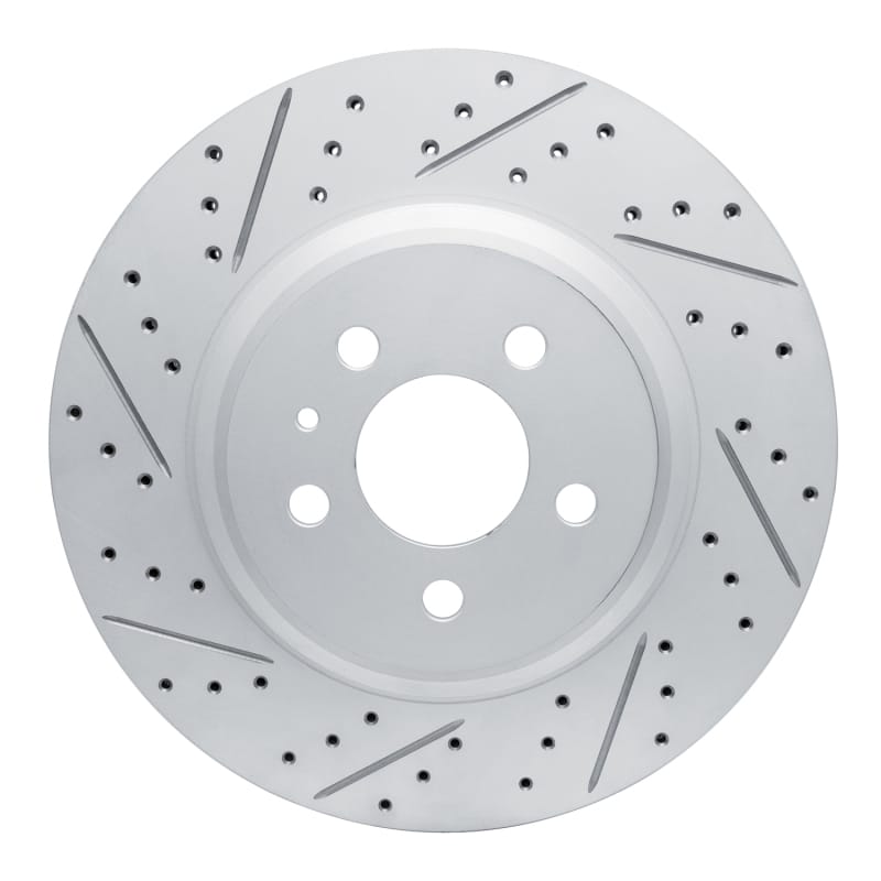 R1 Concepts — R1 17-25 Tesla Model 3 Rear Left Drilled & Slotted Geo-Carbon Rotor