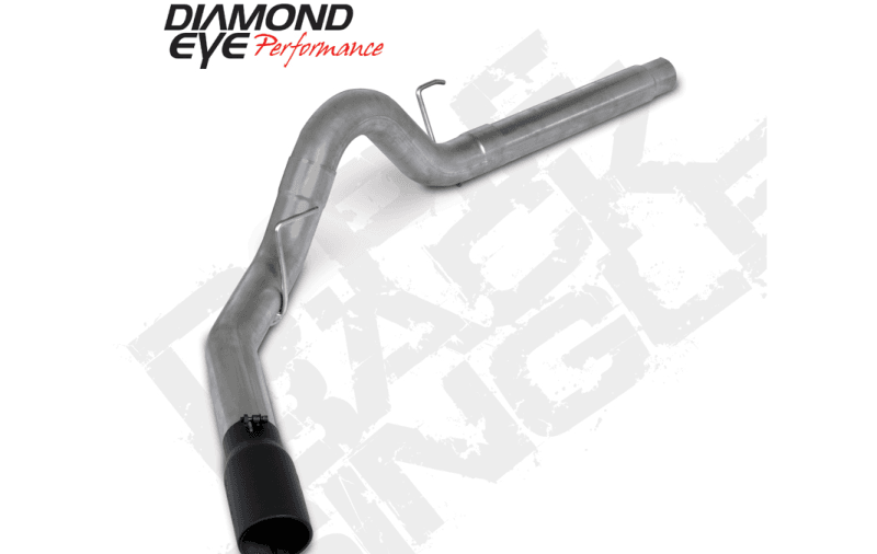 Diamond Eye Performance — Diamond Eye 18-19 Ford 3.0L Powerstroke F150 - 4in 409SS DPF Back Exhaust Kit w/ Tip 4512BRA-DEBK