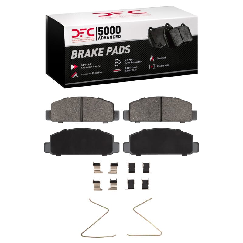 DFC — DFC 84-91 Mazda RX-7 Front 5000 Advanced Semi Metallic Brake Pads and Hardware Kit
DFC Brake Pad Set