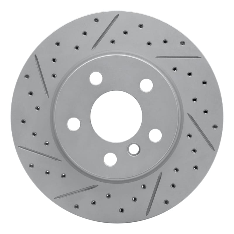 R1 Concepts — R1 14-24 Mini Cooper (Excl Clubman Front Left Drilled & Slotted Geo-Carbon Rotor