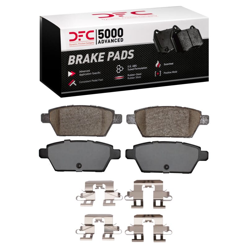 DFC — DFC 06-13 Ford Fusion Rear 5000 Advanced Ceramic Brake Pads and Hardware Kit
DFC Brake Pad Set