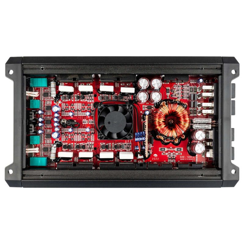 DS18 — DS18 4-Channel SXE Amplifier Class A|B 2x 200/4ohm Bridge 4 x 100/2ohm 4 x 60/4ohm Watts RMS- Red