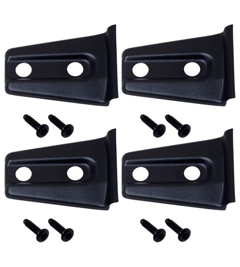 Kentrol — Kentrol 07-18 Jeep Wrangler JK Door Hinge Overlays 4 Pieces 2 Door - Textured Black