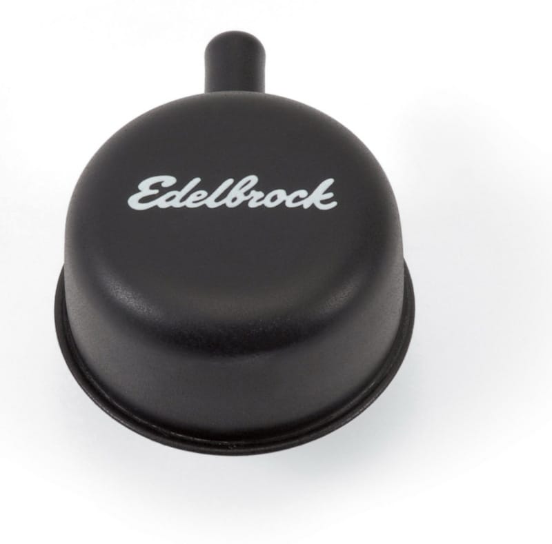 Edelbrock — Edelbrock Round Cap w/ Nipple Black
CHROME/PRO-FLO