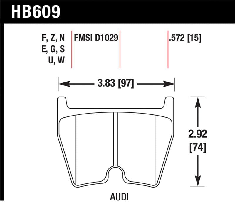 Hawk Performance — Hawk 08-15 Audi R8 DTC-70 Race Front Brake Pads
Disc Brake Pad