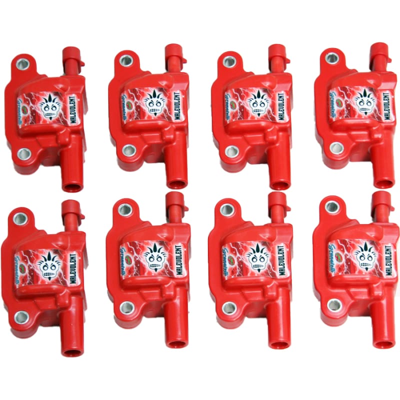 Granatelli Motor Sports — Granatelli 05-17 GM LS LS1/LS2/LS3/LS4/LS5/LS6/LS7/LS9/LSA Malevolent Coil Packs - Red (Set of 8)
Ignition Coil
