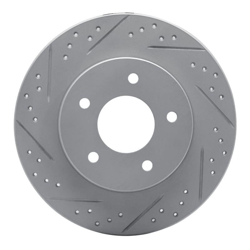 R1 Concepts — R1 92-05 Buick Park Avenue Rear Left Drilled & Slotted Geo-Carbon Rotor
