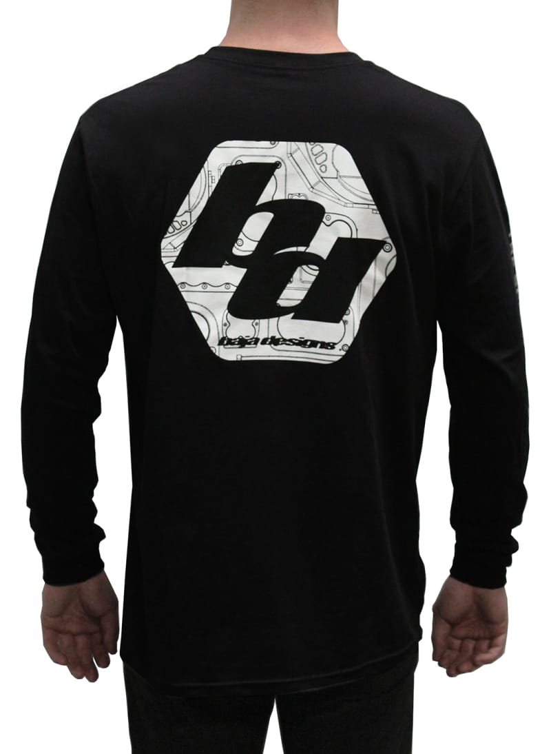 Baja Designs — Baja Designs BD Black Mens Long Sleeve Shirt Medium